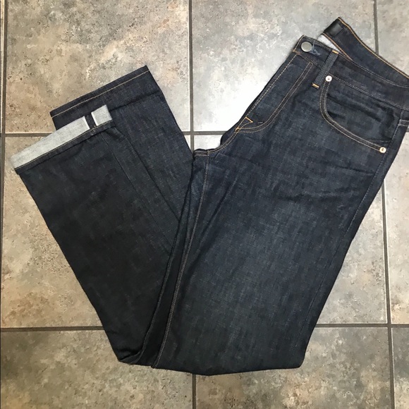 J Brand Dark Wash Straight Leg Jeans Sz 33/33 - Picture 5 of 5